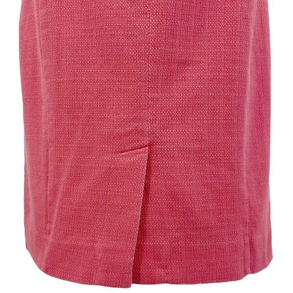 J Crew Coral Pink Short Sleeve Structured Sheath Suit Career Dress Womens 4 - Picture 8 of 13